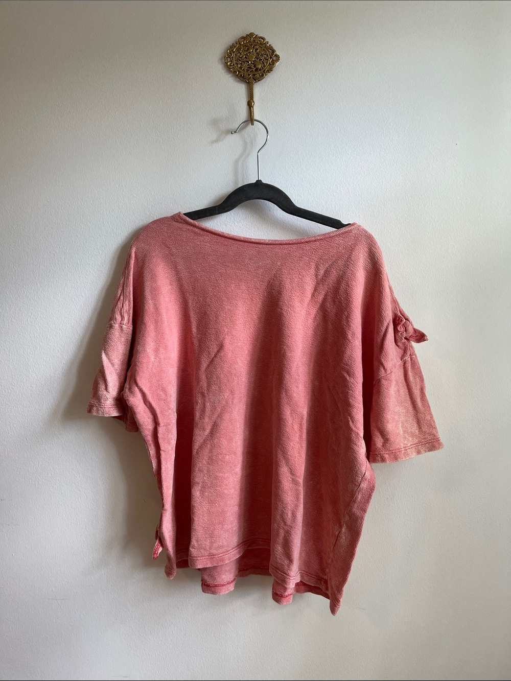 Zara Soft Coral Short Sleeve Tee